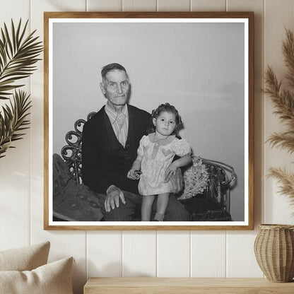 Spanish Man and Grandchild in Concho Arizona 1940 - Available at KNOWOL