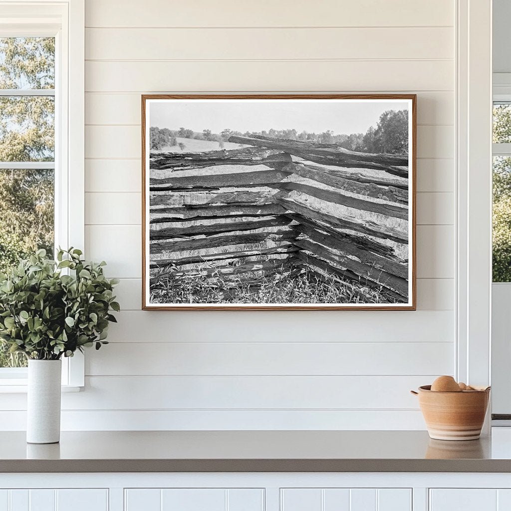 Split - Log Fence in Arkansas August 1938 - Available at KNOWOL