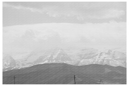 Spring Pasture in Heber Utah May 1941 with Uinta Mountains - Available at KNOWOL