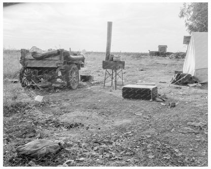 Squatter Camp in California 1936 Great Depression Photo - Available at KNOWOL