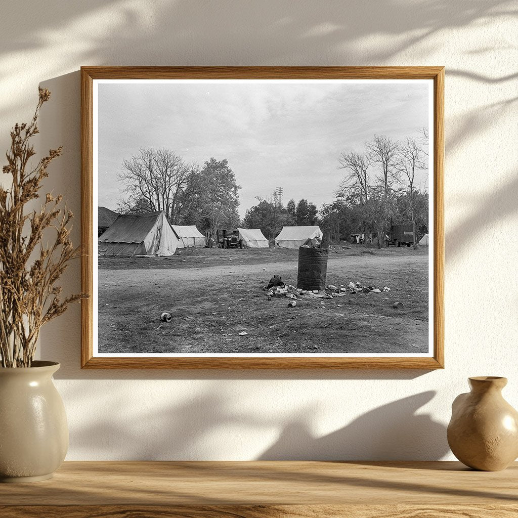 Squatters Camp in Tulare County California 1936 - Available at KNOWOL