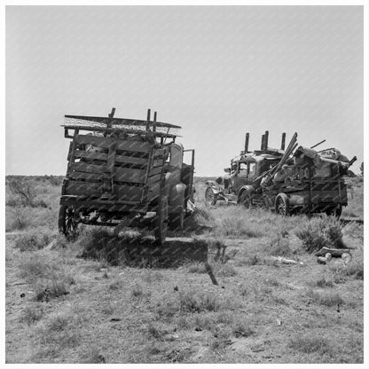 Squatters in Brush Near Wasco California June 1938 - Available at KNOWOL