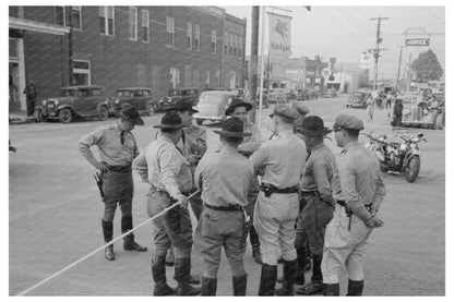 State Troopers at National Rice Festival Crowley Louisiana 1938 - Available at KNOWOL