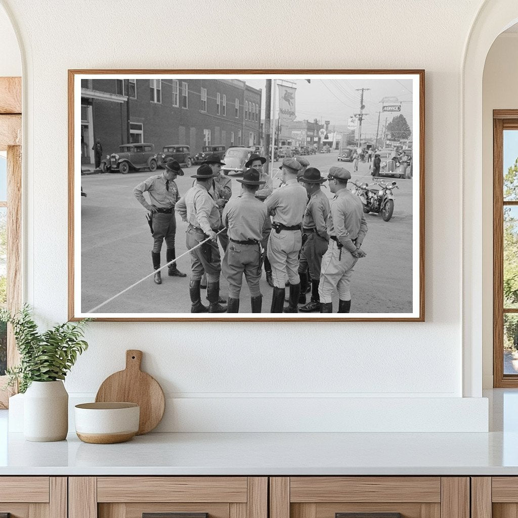 State Troopers at National Rice Festival Crowley Louisiana 1938 - Available at KNOWOL