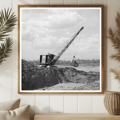 Steam Shovel at Martin County Development Project 1937 - Available at KNOWOL