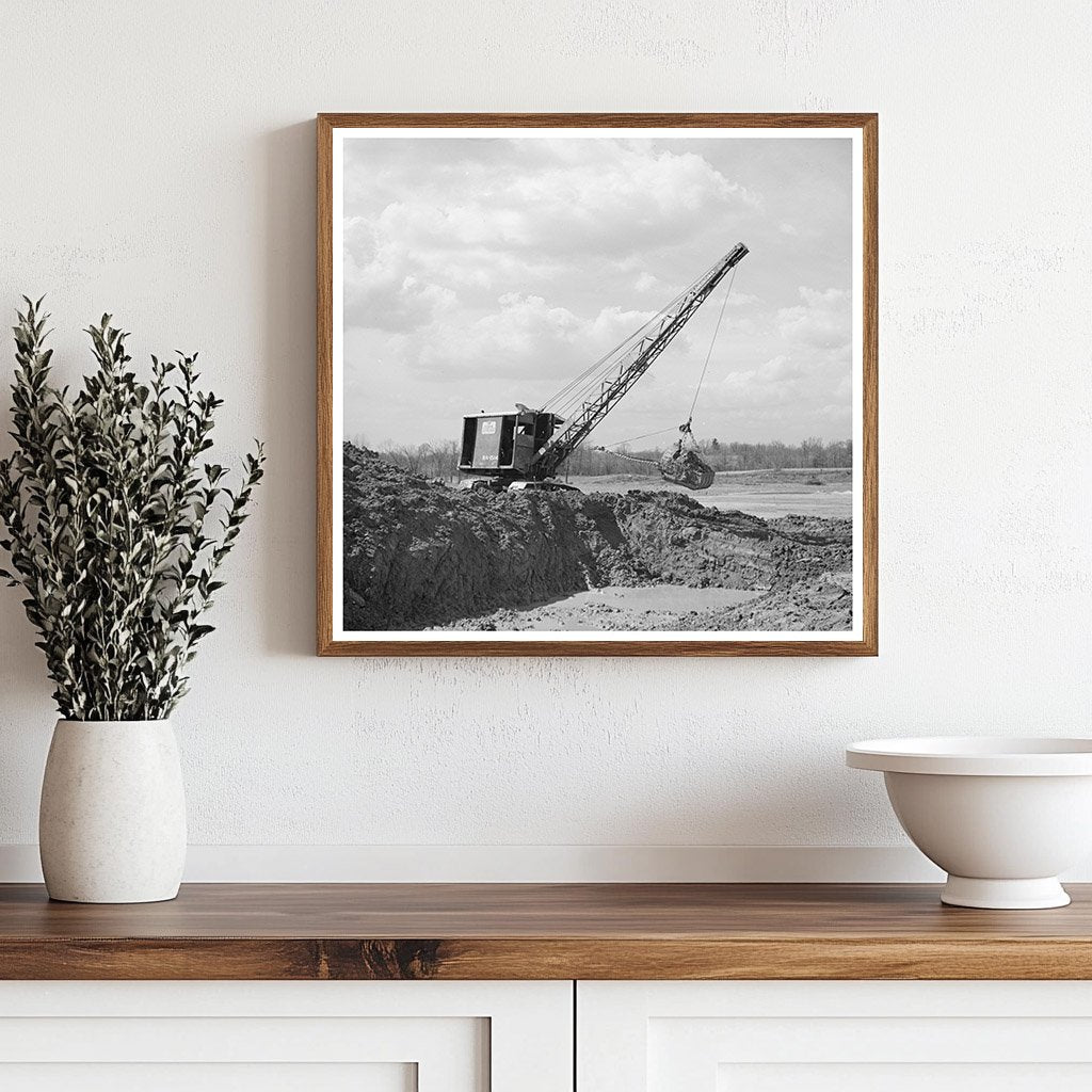 Steam Shovel at Martin County Development Project 1937 - Available at KNOWOL