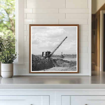 Steam Shovel at Martin County Development Project 1937 - Available at KNOWOL