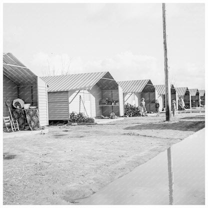 Steel Dwellings for Migrants in Farmersville 1939 - Available at KNOWOL