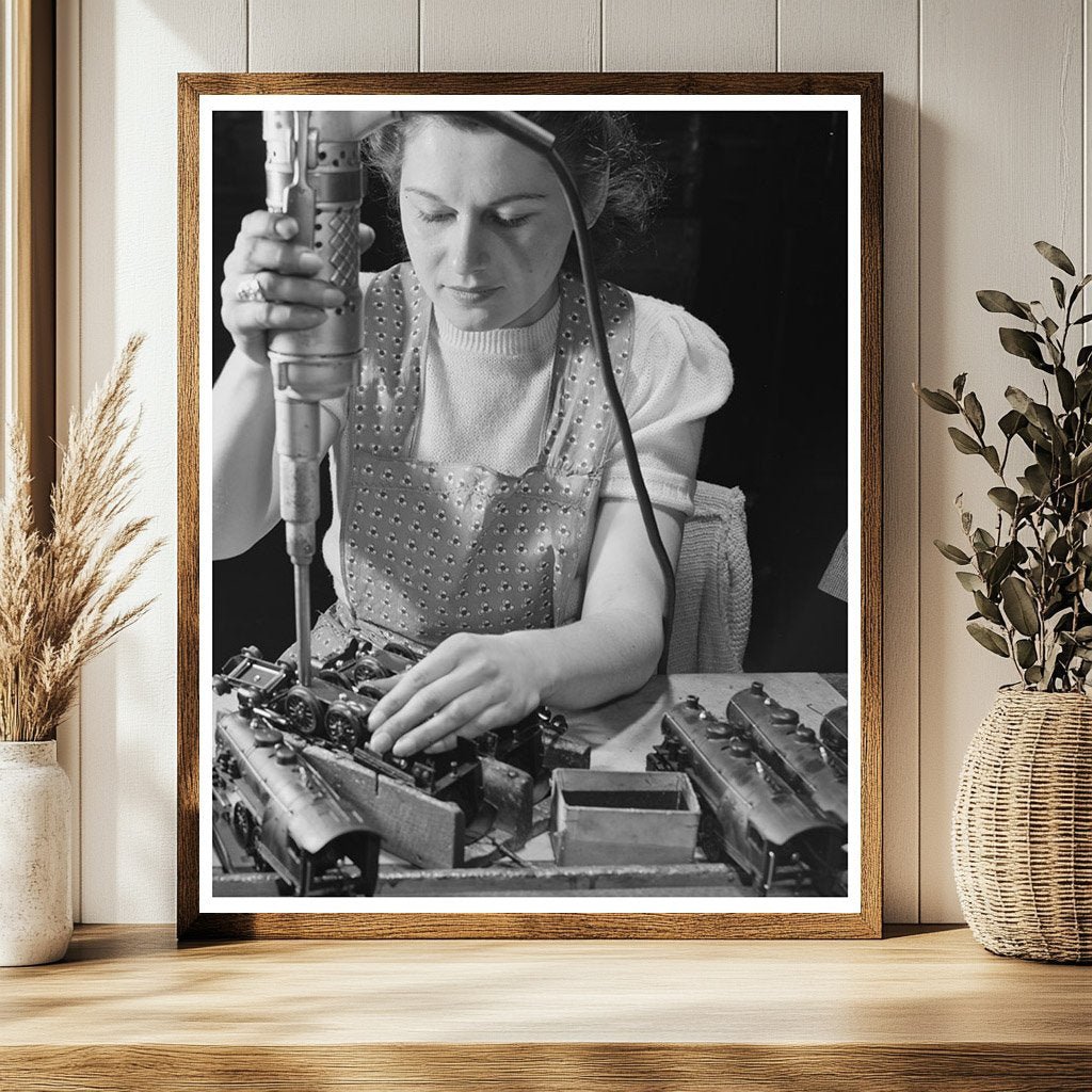 Stephanie Cewe at A.C. Gilbert Company 1942 - Available at KNOWOL