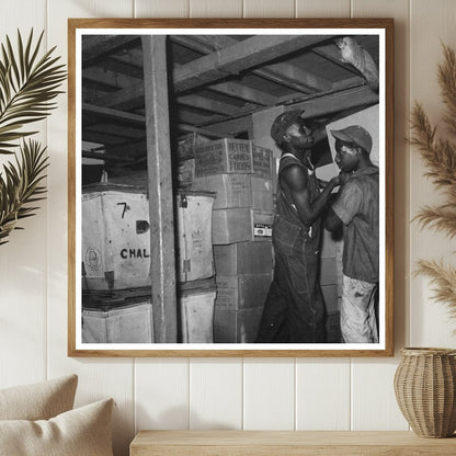 Stevedore Carrying Lumber New Orleans September 1938 - Available at KNOWOL