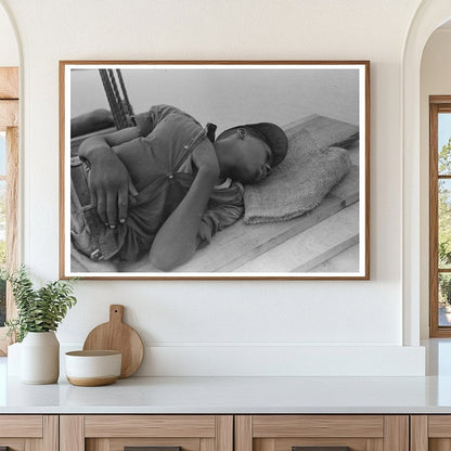 Stevedore Resting on El Rito Boat Mississippi River 1938 - Available at KNOWOL