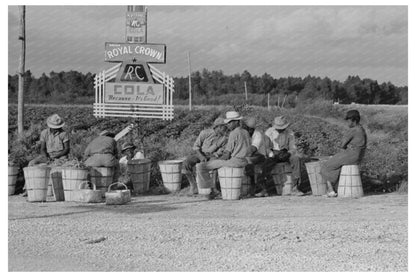 String Bean Pickers Awaiting Transport Louisiana 1938 - Available at KNOWOL