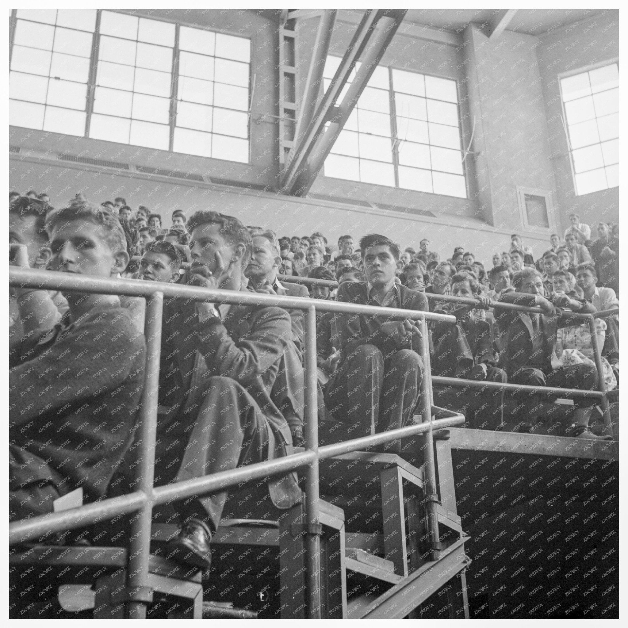 Student Audience at UC Berkeley Peace Day April 1939 - Available at KNOWOL