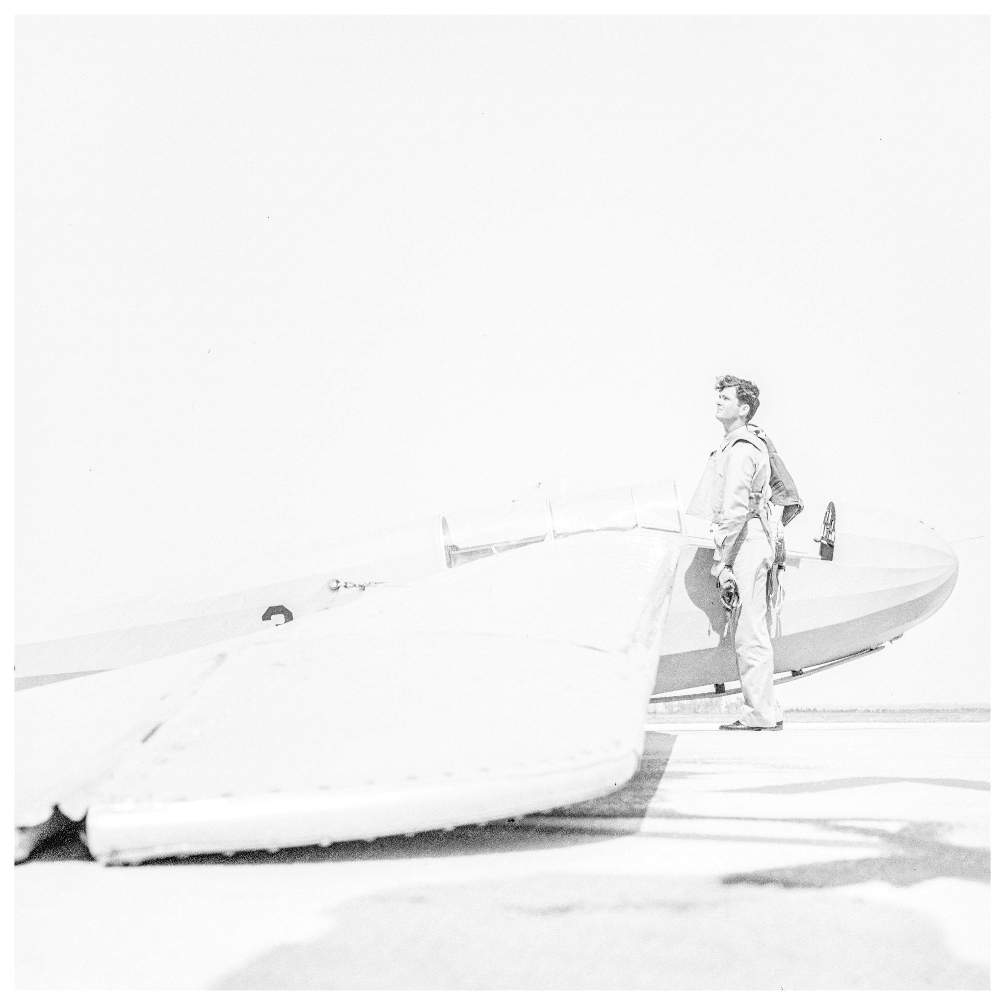 Student Prepares for Flight in Glider Plane at Parris Island May 1942 - Available at KNOWOL