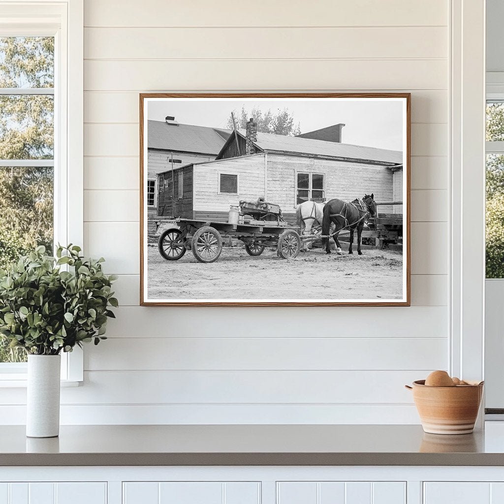 Stump Farmers Wagon in Bonners Ferry Idaho 1939 - Available at KNOWOL