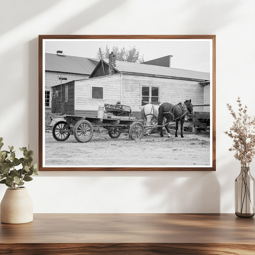 Stump Farmers Wagon in Bonners Ferry Idaho 1939 - Available at KNOWOL