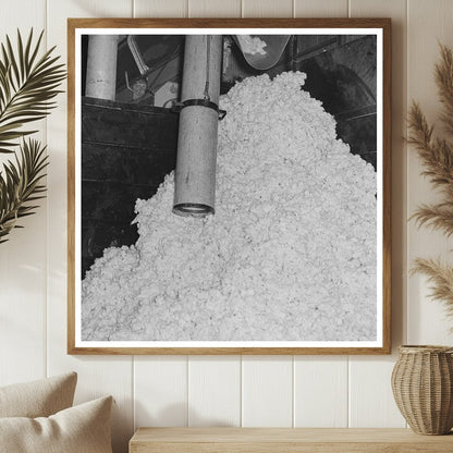 Suction Pipe and Raw Cotton at Jefferson County Cotton Gin 1938 - Available at KNOWOL