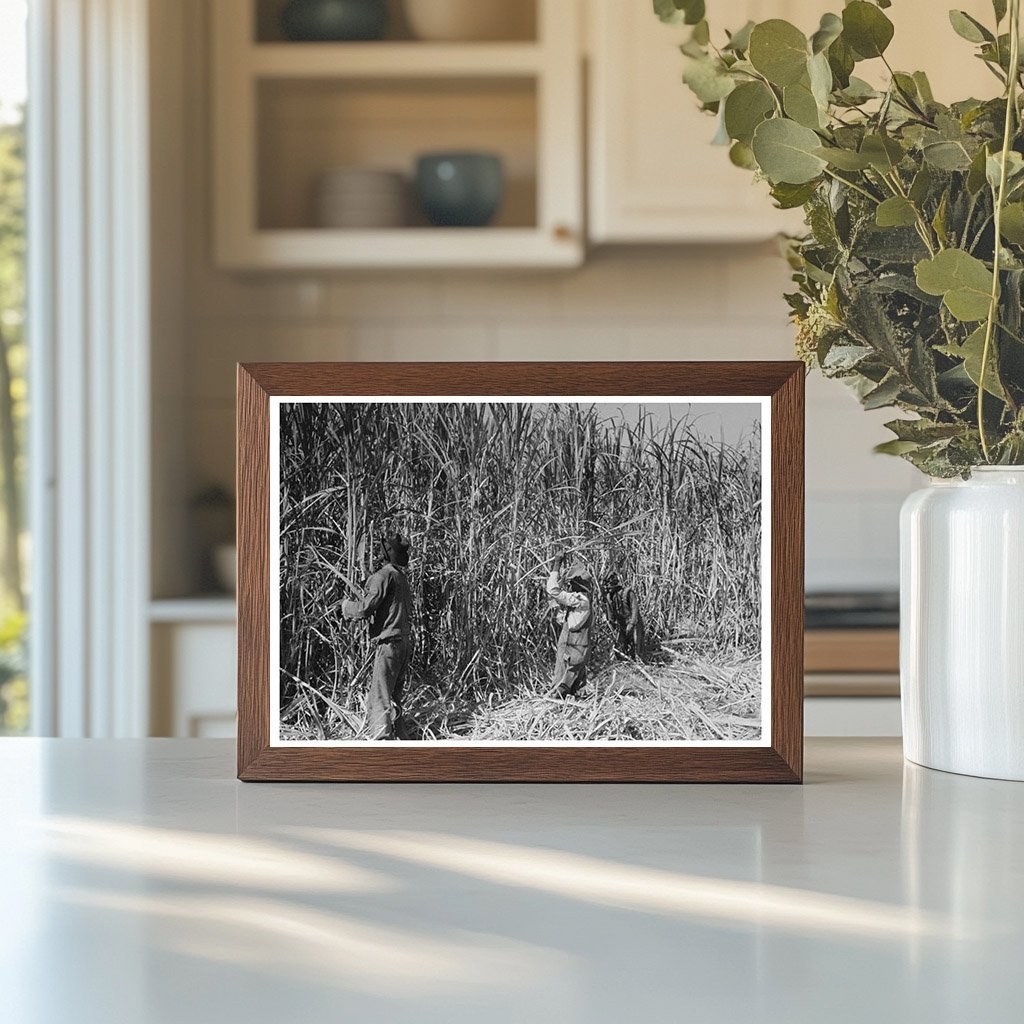 Sugarcane Harvest in Lafayette Louisiana 1938 - Available at KNOWOL