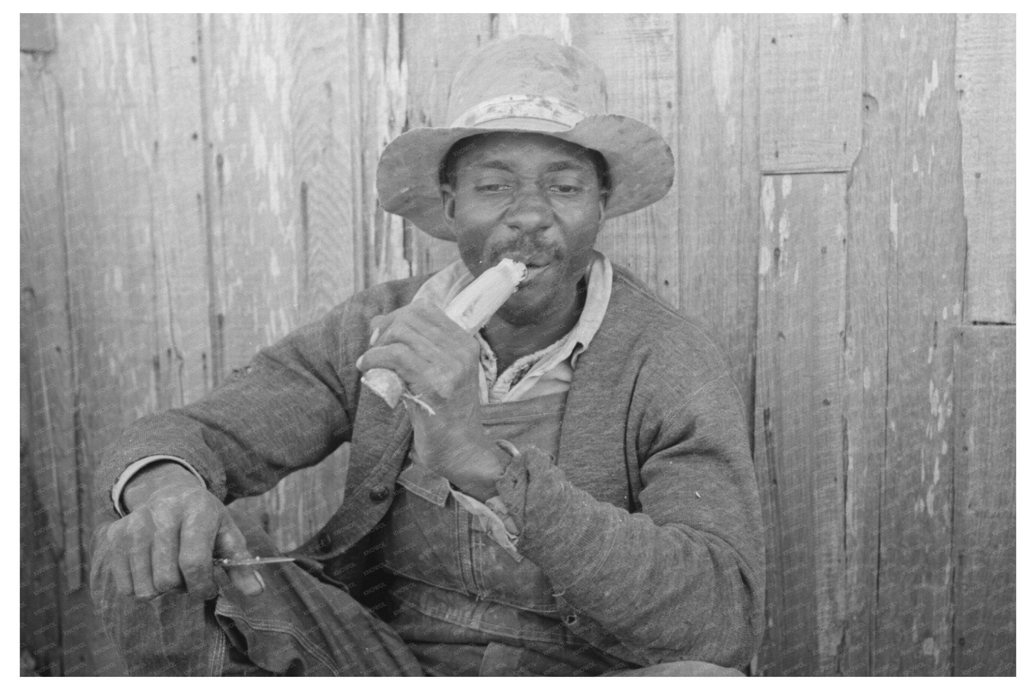 Sugarcane Worker in Louisiana October 1938 - Available at KNOWOL