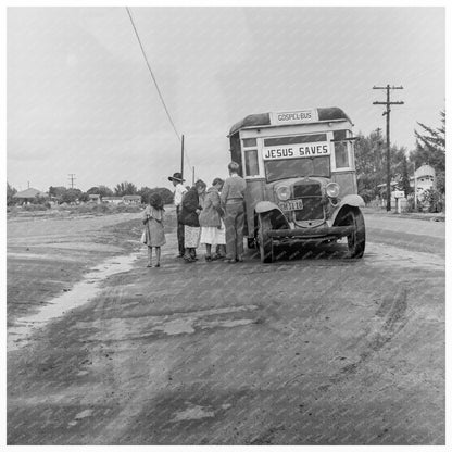 Sunday Morning Scene in Kern County California 1938 - Available at KNOWOL