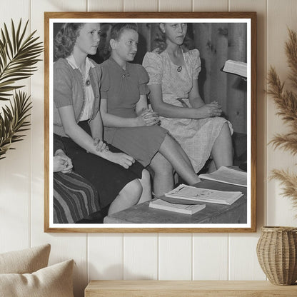 Sunday School Class in Woodville California 1942 - Available at KNOWOL