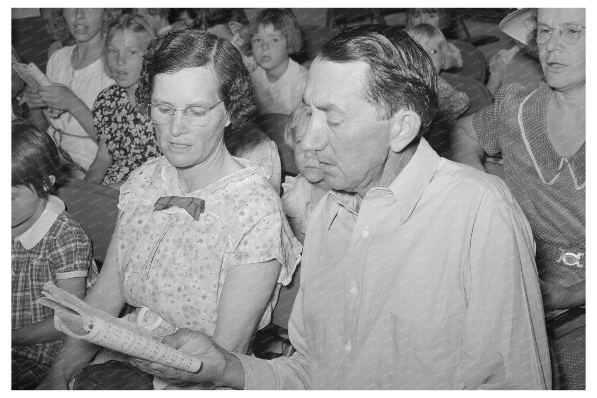 Sunday School Gathering Casa Grande Valley Farms 1940 - Available at KNOWOL