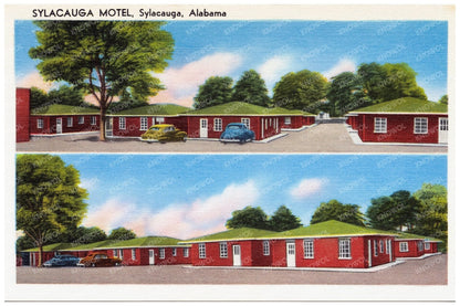 Sylacauga Motel Vintage Postcard 1930 - 1945 - Available at KNOWOL