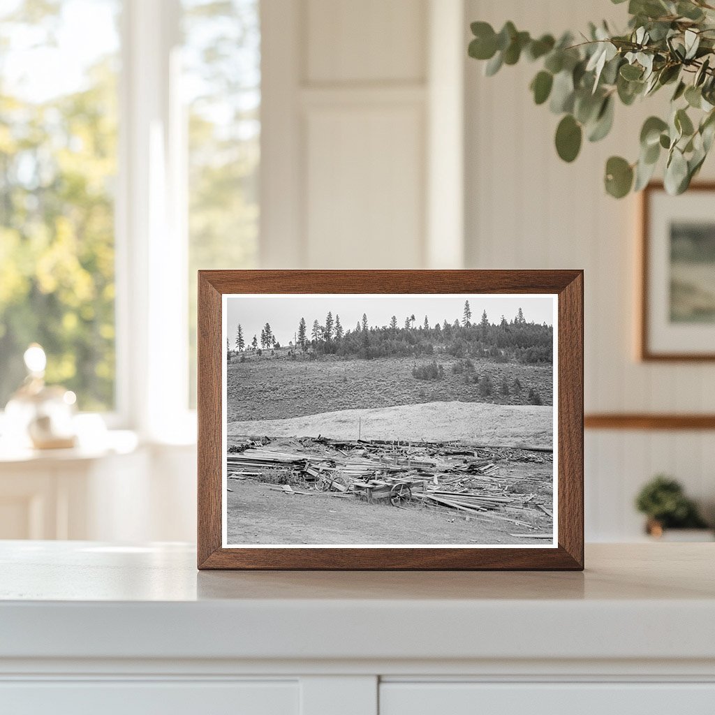 Tamarack Idaho Sawmill Remains October 1939 Photo - Available at KNOWOL