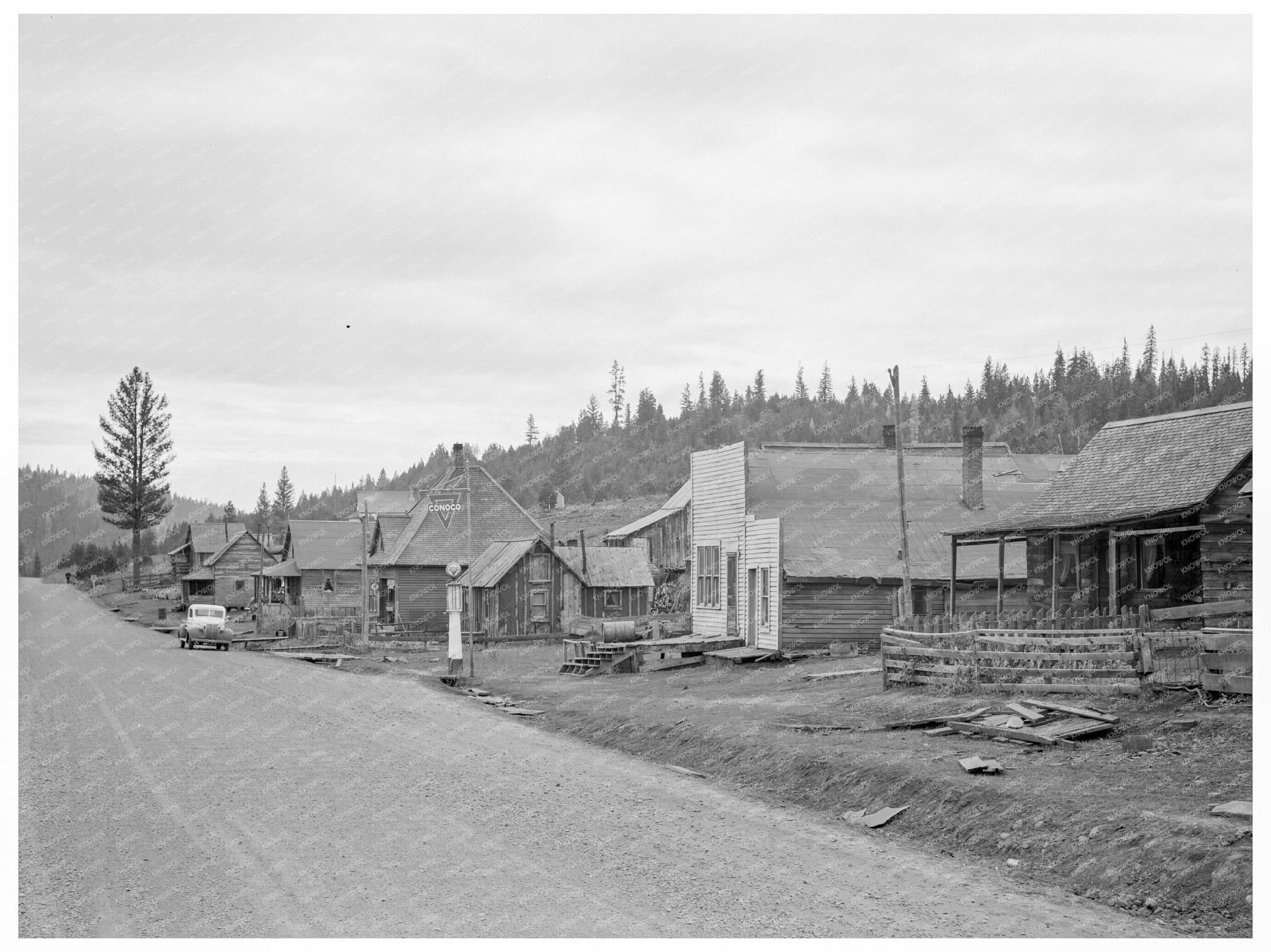 Tamarack Idaho Town Decline Vintage Photo October 1939 - Available at KNOWOL