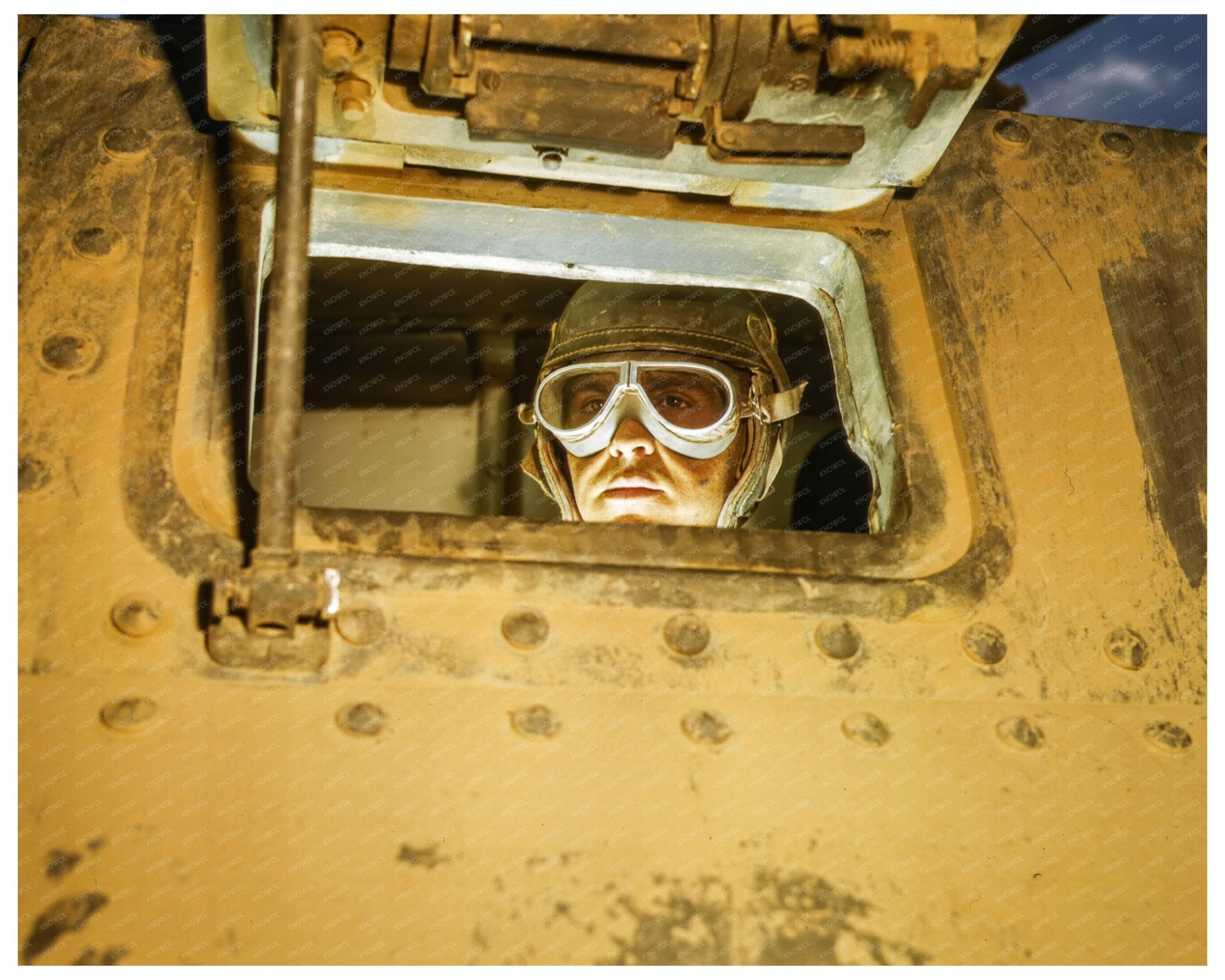 Tank Driver at Fort Knox Kentucky June 1942 - Available at KNOWOL