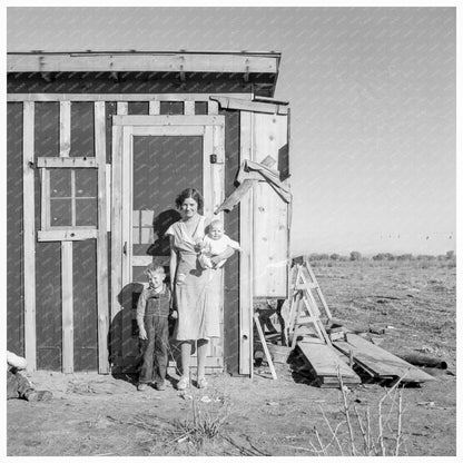 Taos Junction Family in Temporary Dwelling 1935 - Available at KNOWOL