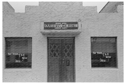 Tax Collectors Office Harlingen Texas February 1939 - Available at KNOWOL