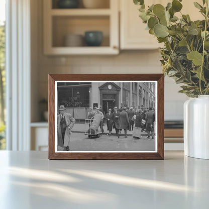 Teenager Reading Newspaper on 38th Street NYC 1936 - Available at KNOWOL