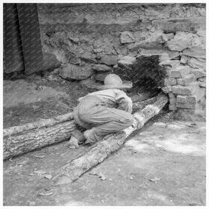 Ten - Year - Old Curing Tobacco in Granville County 1939 - Available at KNOWOL