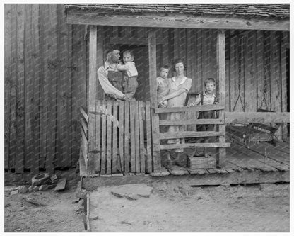 Tenant Family with Six Children Georgia July 1937 - Available at KNOWOL