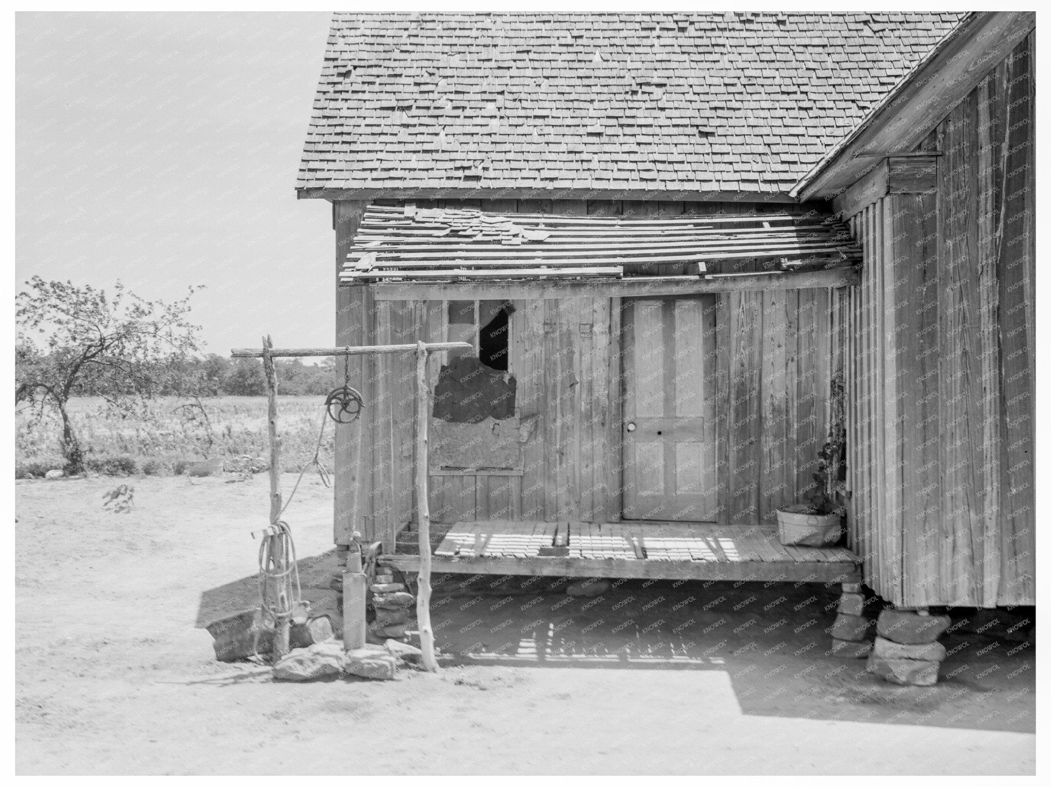 Tenant Farmer Home Newport Oklahoma June 1937 - Available at KNOWOL