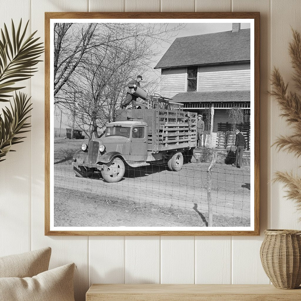 Tenant Farmer Moving Off Farm Shadeland Indiana 1937 - Available at KNOWOL