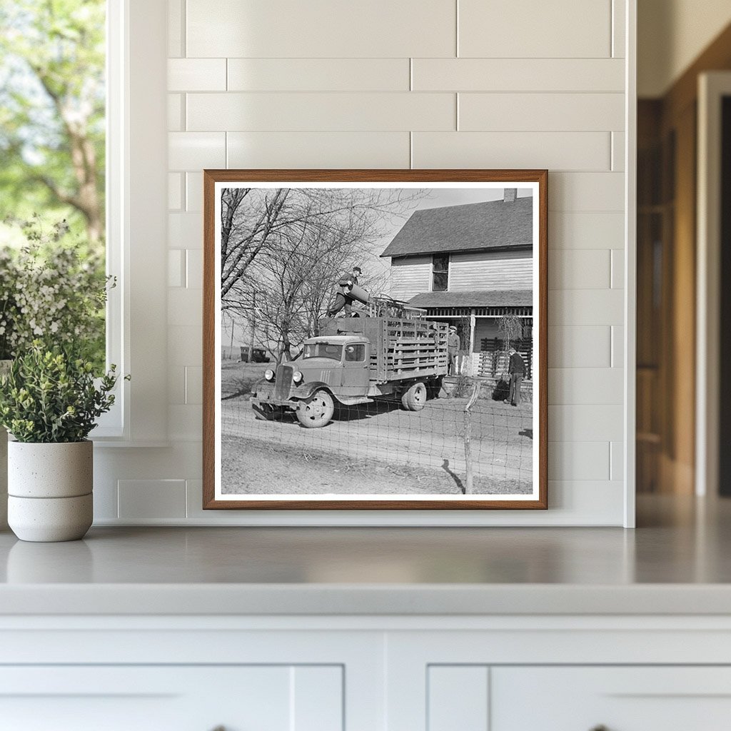 Tenant Farmer Moving Off Farm Shadeland Indiana 1937 - Available at KNOWOL