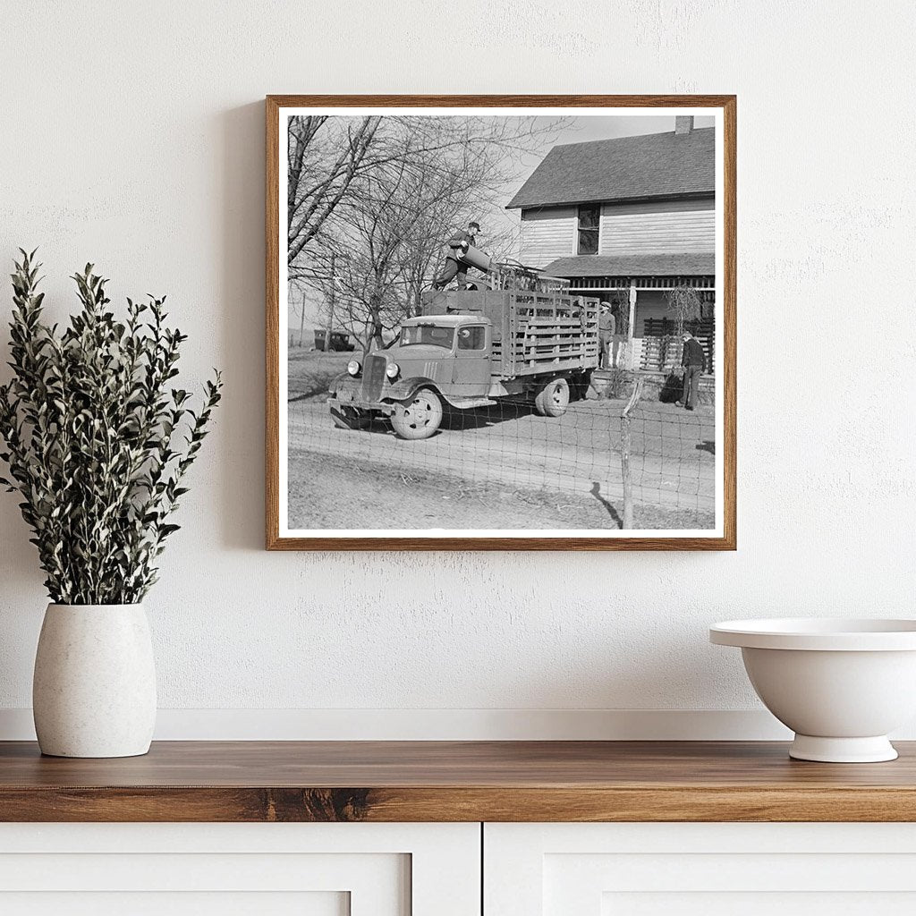 Tenant Farmer Moving Off Farm Shadeland Indiana 1937 - Available at KNOWOL