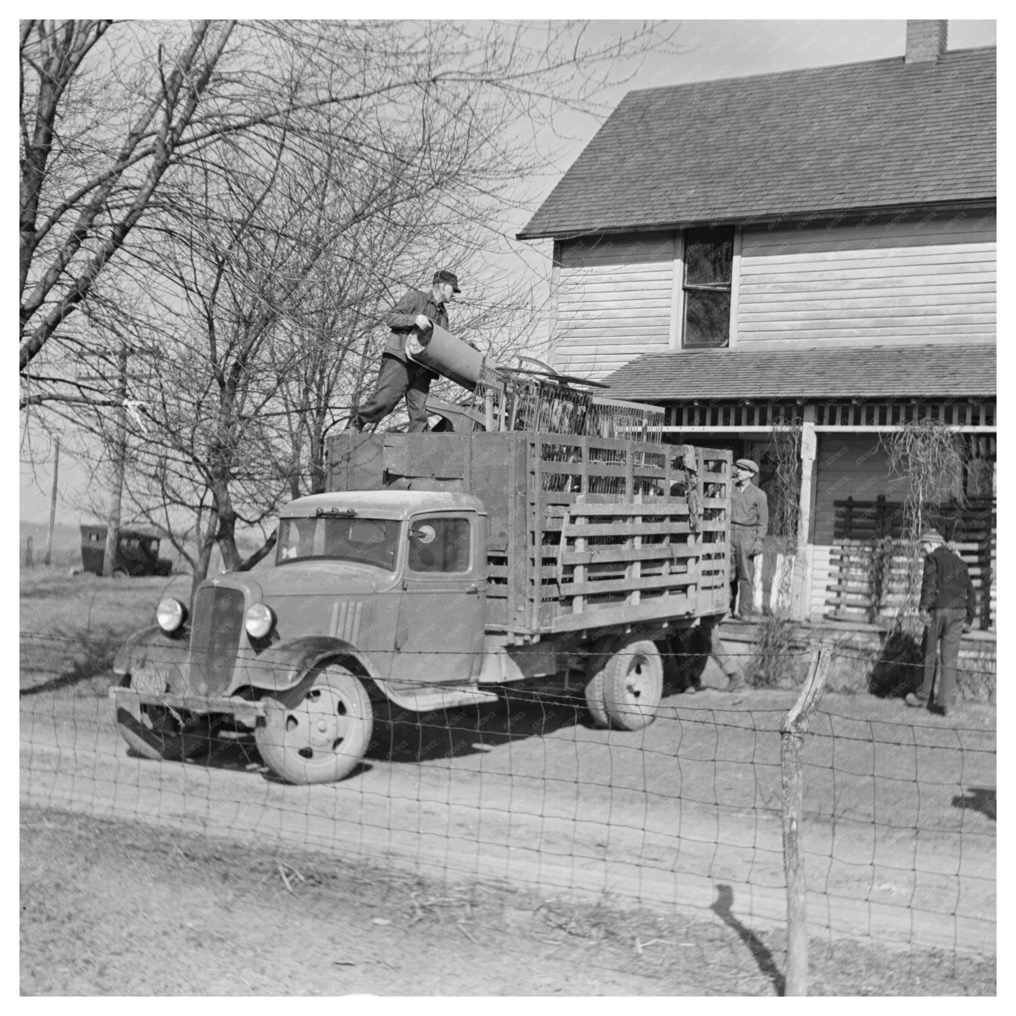 Tenant Farmer Moving Off Farm Shadeland Indiana 1937 - Available at KNOWOL