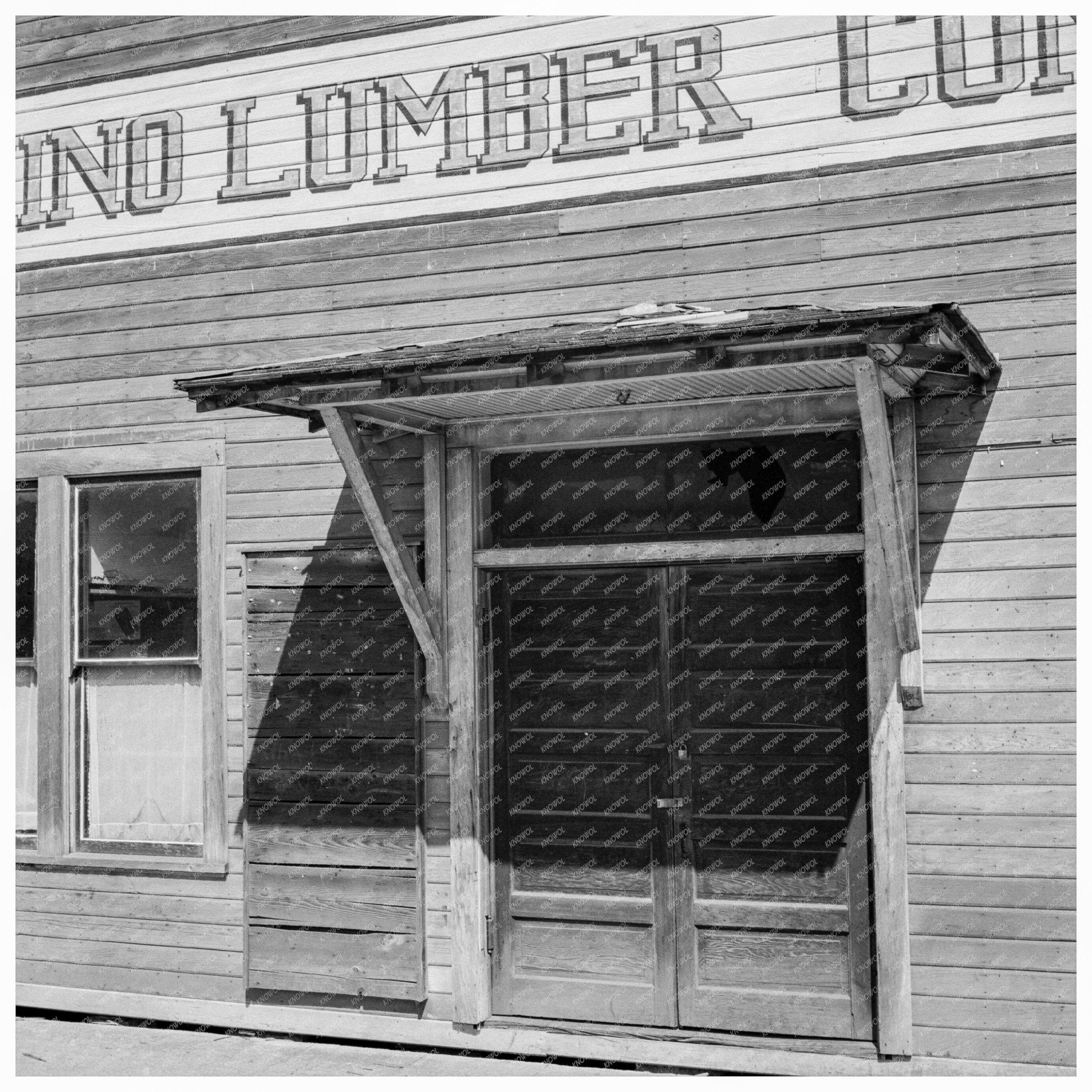 Tenino Lumber Office Exterior August 1939 - Available at KNOWOL