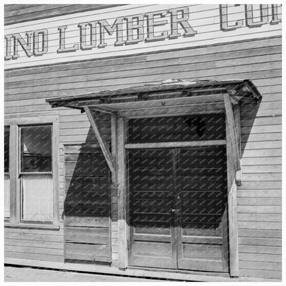 Tenino Lumber Office Exterior August 1939 - Available at KNOWOL