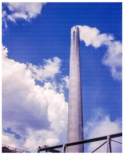 Tennessee Valley Authority Chemical Plant Smoke Stack Muscle Shoals Alabama 1942 - Available at KNOWOL