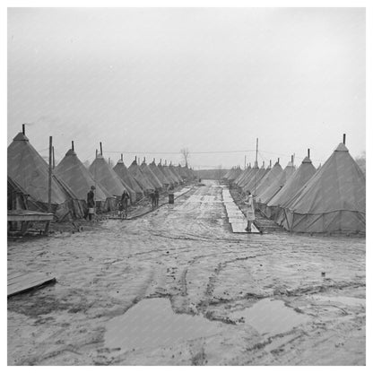 Tent City Flood Relief Shawneetown Illinois 1937 - Available at KNOWOL