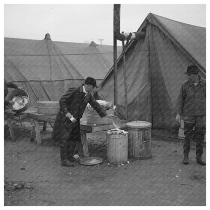 Tent City Garbage Disposal April 1937 Shawneetown Illinois - Available at KNOWOL