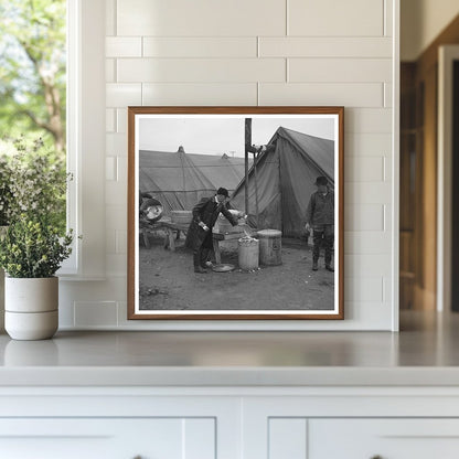 Tent City Garbage Disposal April 1937 Shawneetown Illinois - Available at KNOWOL