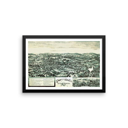 Terryville, CT 1894 Framed - Available at KNOWOL