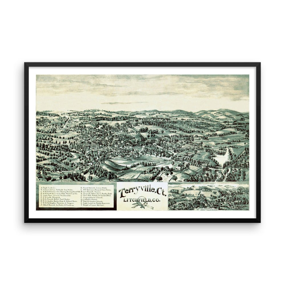 Terryville, CT 1894 Framed - Available at KNOWOL