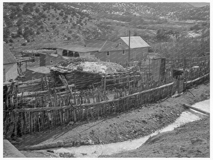 Tewa Basin Winter Landscape Chimayo New Mexico 1935 - Available at KNOWOL