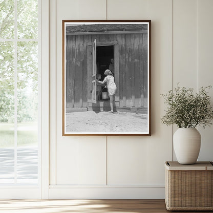 Texas Child Carrying Water Vintage Photo June 1937 - Available at KNOWOL